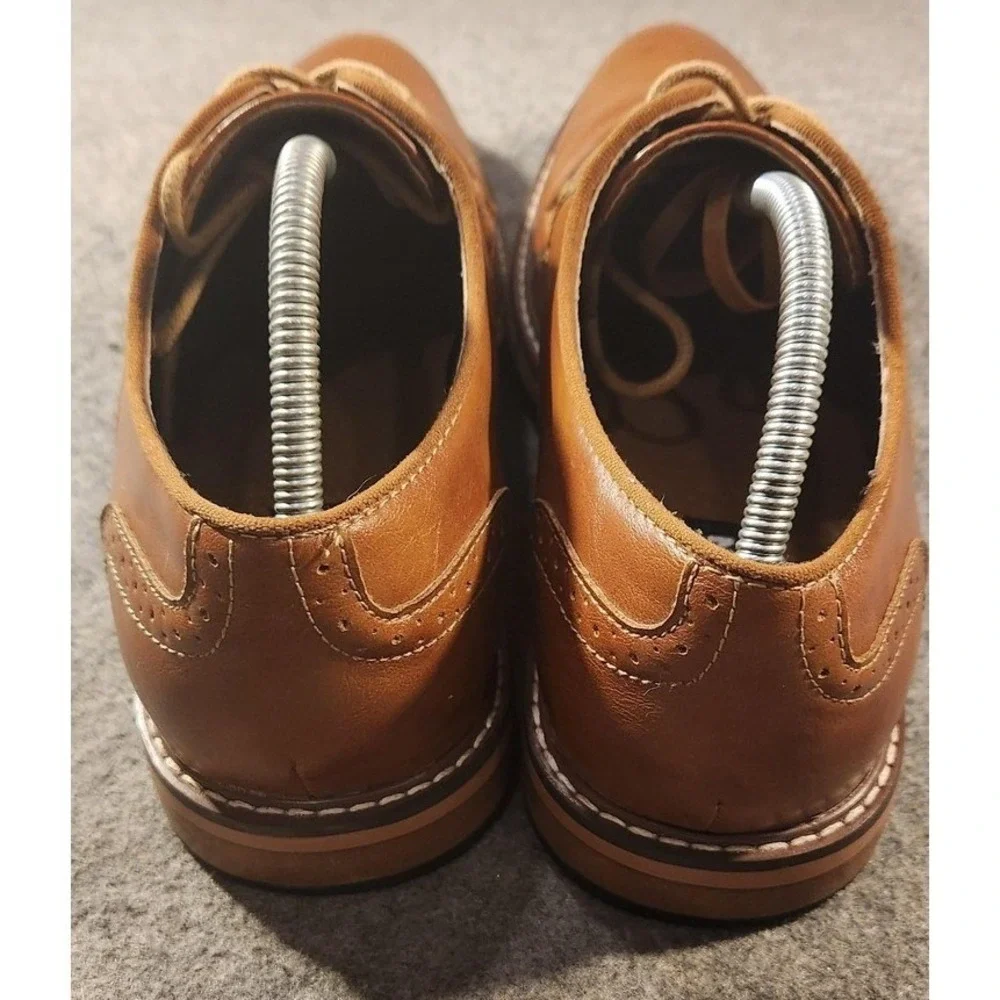 Steve Madden Shoes Mens Size 10 Brown Leather Derby Cap Toe Dress Lace‎ Up
